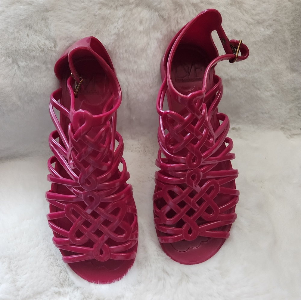 Diane von furstenderg plastic sandals